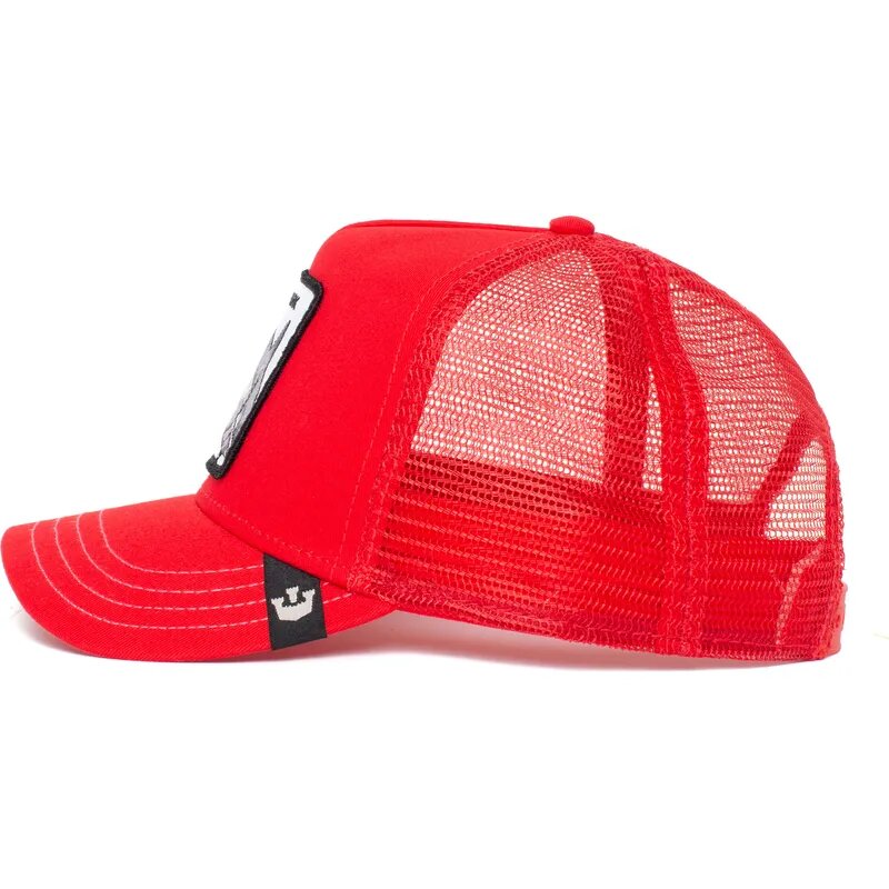 Casquette trucker rouge requin Shark Dunnah The Farm Goorin Bros. N: 00542