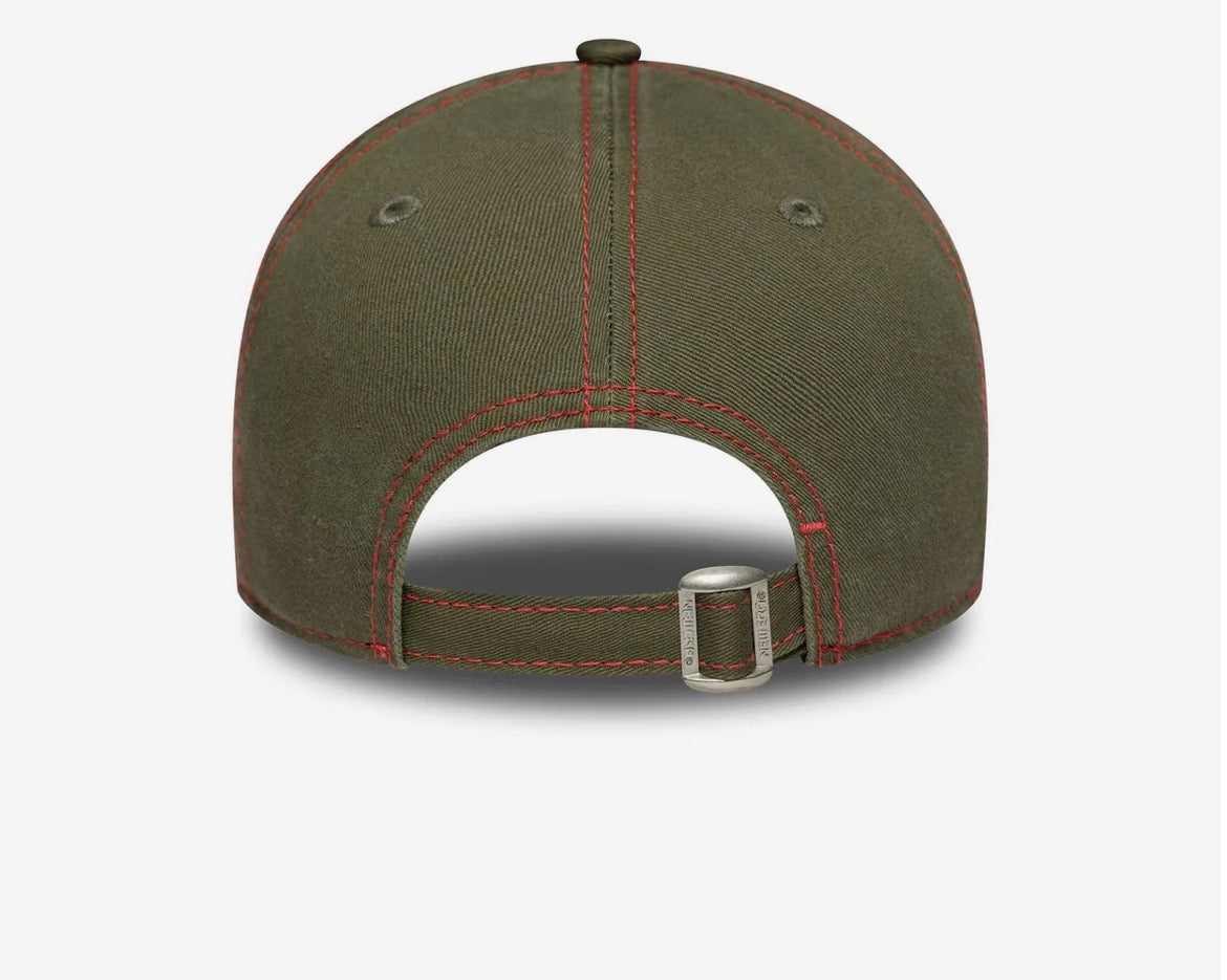 LA Dodgers Womens MLB Contrast Stitch Dark Green 9TWENTY Adjustable Cap