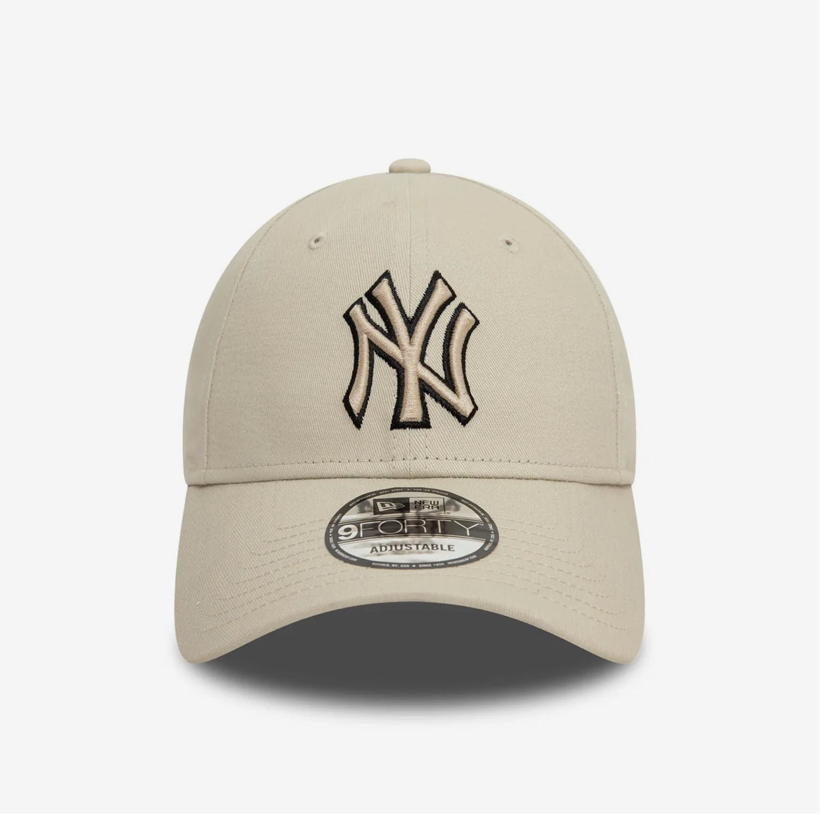 Casquette 9FORTY Adjustable New York Yankees Team Outline Crème N:00694