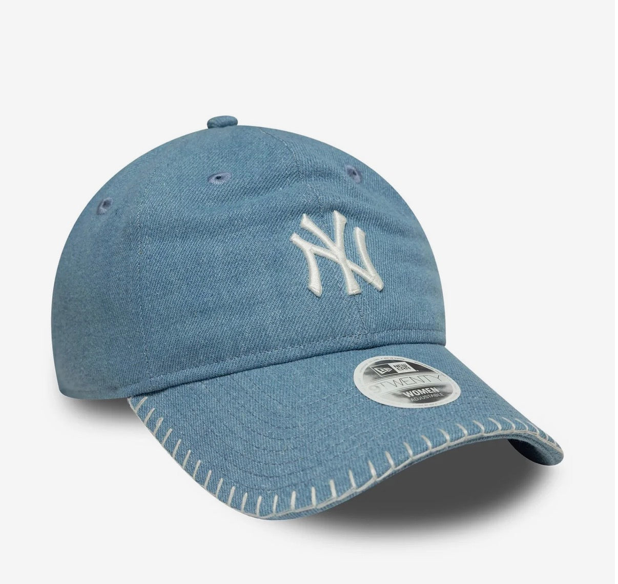 New York Yankees Womens MLB Denim Stitch Pastel Blue 9TWENTY Cap Jean