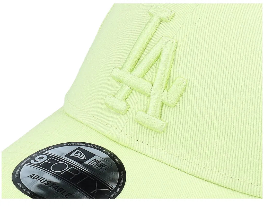 LA DODGERS MLB TEAM OUTLINE PASTEL YELLOW 9FORTY ADJUSTABLE CAP