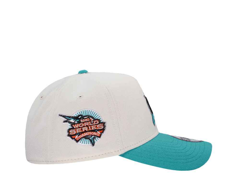 NEW ERA FLORIDA MARLINS WORLD SERIES 2003 CHROME TWO TONE EDITION 9FORTY A FRAME SNAPBACK CAP N: 00668