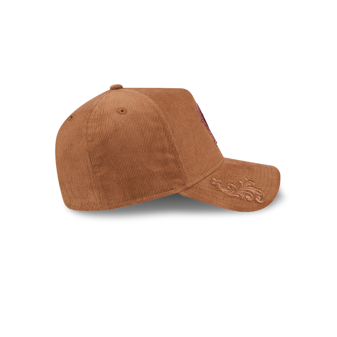 New Era 9Forty California Angels Ornamental Cord A-Frame Adjustable Snapback Hat Toasted Peanut N: 00695