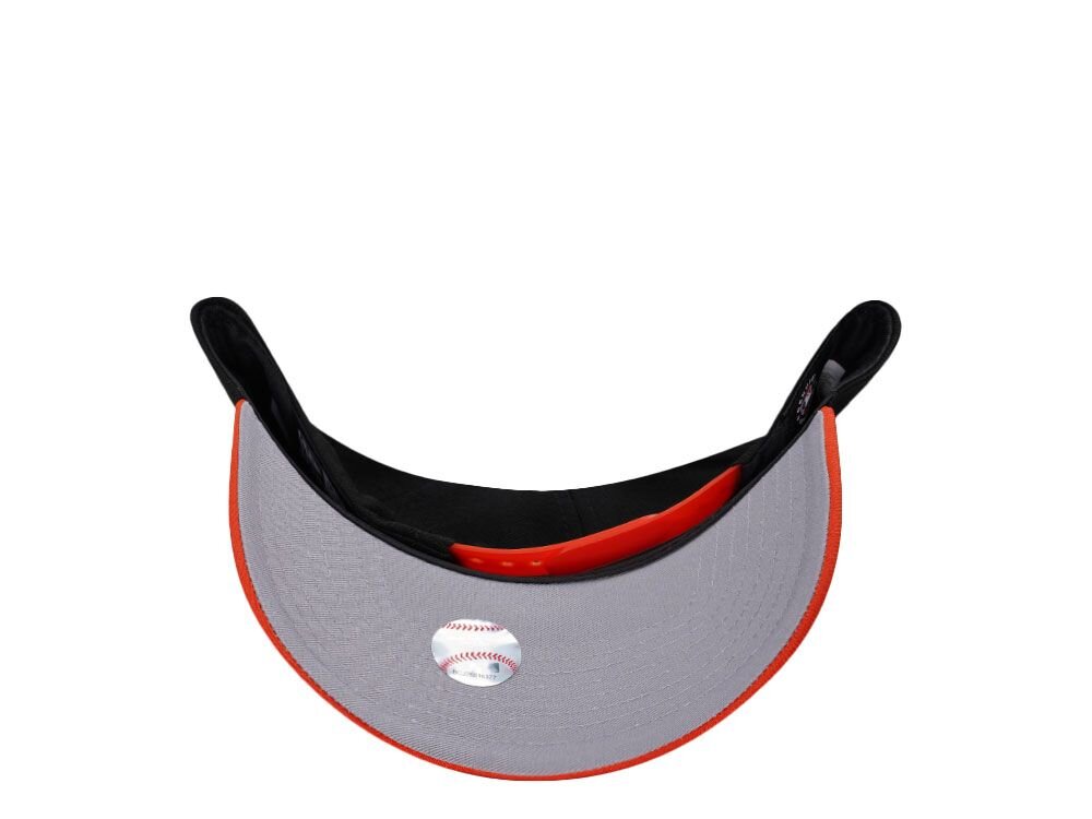 Casquette snapback bicolore noire New Era Baltimore Orioles 9Forty A Frame N: 00555