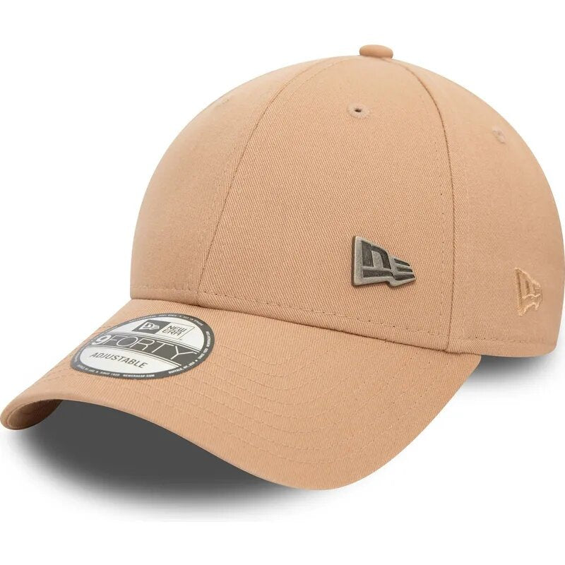 New Era Curved Brim 9FORTY Pin Light Pink Adjustable Cap N: 00605