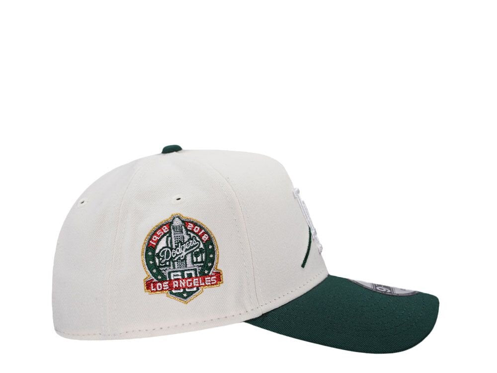 Casquette snapback New Era 9Forty A Frame 60e anniversaire des Dodgers de Los Angeles, édition bicolore chromée rose N: 00607