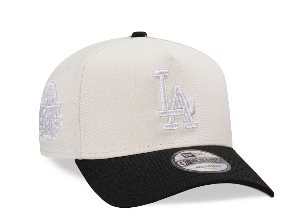 Casquette snapback New Era Los Angeles Dodgers World Series 2024 White Out Pink Two Tone Edition 9Forty A Frame N: 00613