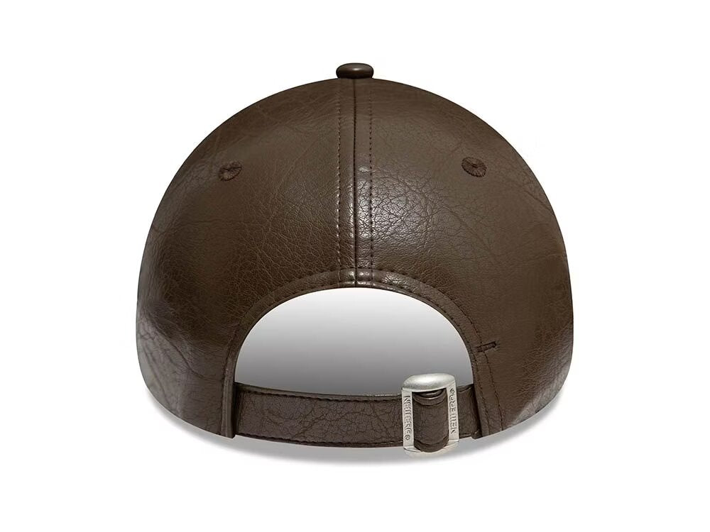 Casquette New Era 9Forty Strapback en cuir marron pour femme des Dodgers de Los Angeles N: 00615