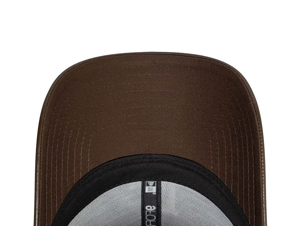 Casquette New Era 9Forty Strapback en cuir marron pour femme des Dodgers de Los Angeles N: 00615