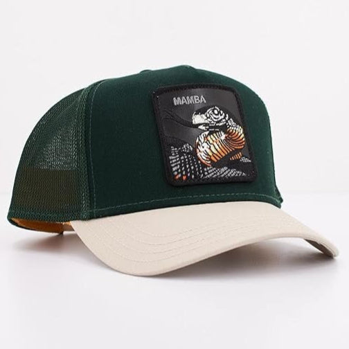 Goorin Bros Casquette verte et blanche serpent Mamba N: 00641