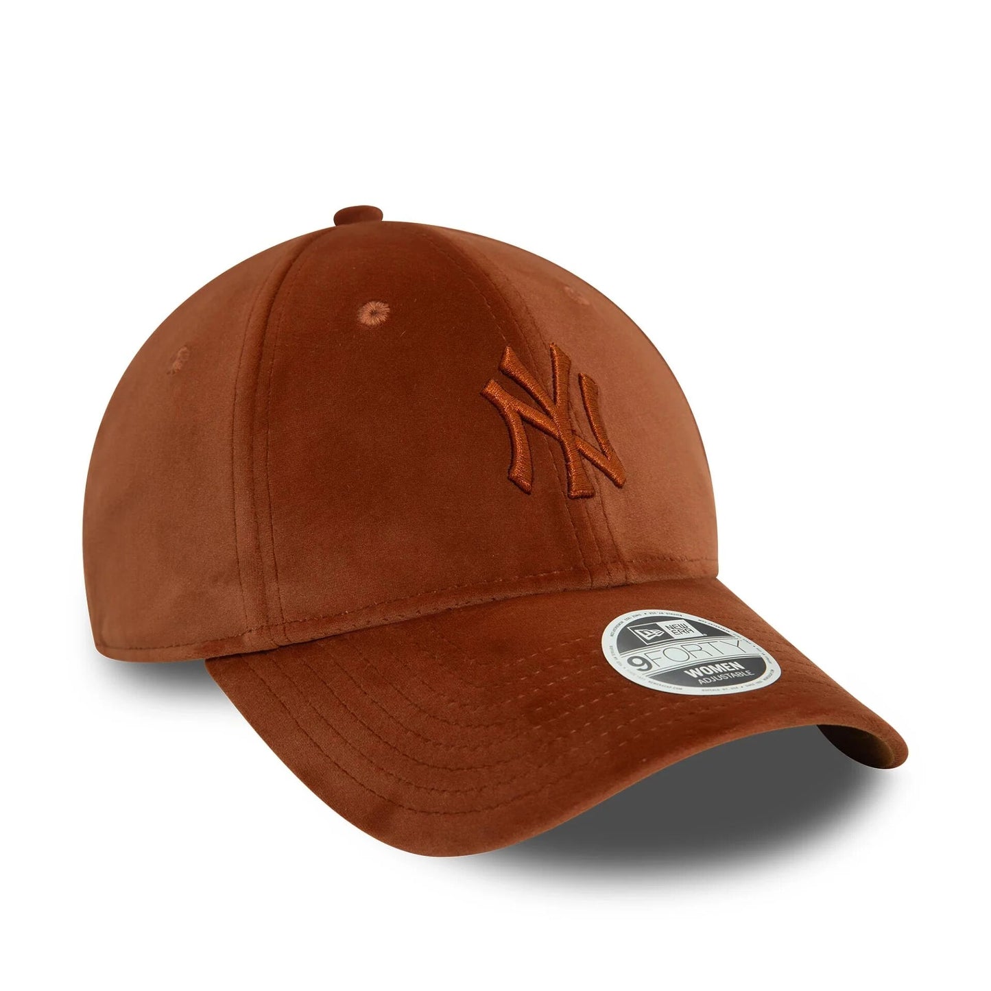 New York Yankees Womens Velour Midi Brown 9FORTY Adjustable Cap N: 00425