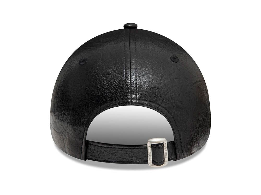 Casquette New Era 9Forty Strapback en cuir noir pour femme des Yankees de New York N: 00616