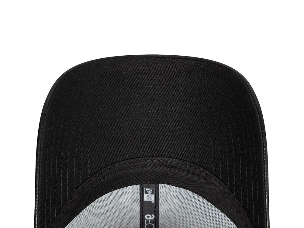 Casquette New Era 9Forty Strapback en cuir noir pour femme des Yankees de New York N: 00616
