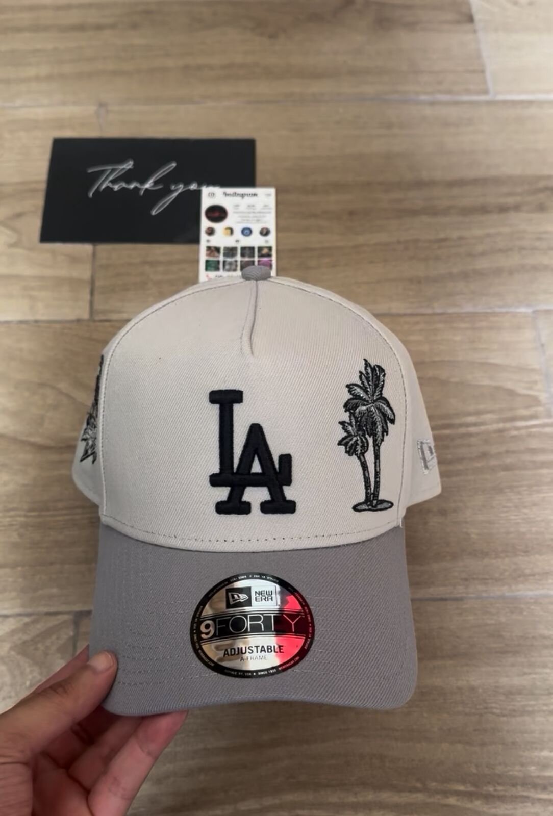 LA Dodgers MLB Summer Icon Light Beige 9FORTY A-Frame Adjustable Cap N: 00620
