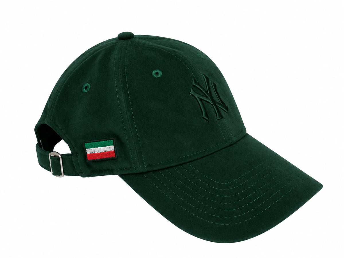 Casquette femme New Era New York Yankees Womens Velour Midi Dark Green 9FORTY Adjustable Cap 6058076