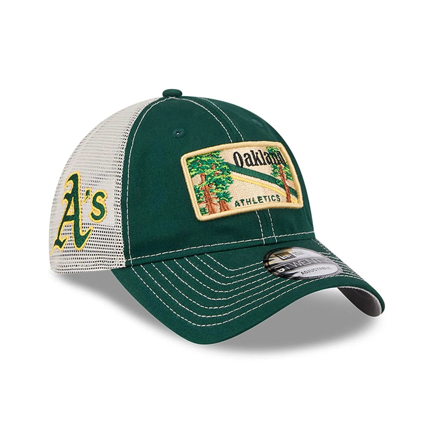 Oakland Athletics State Souvenir White 9TWENTY Adjustable Cap