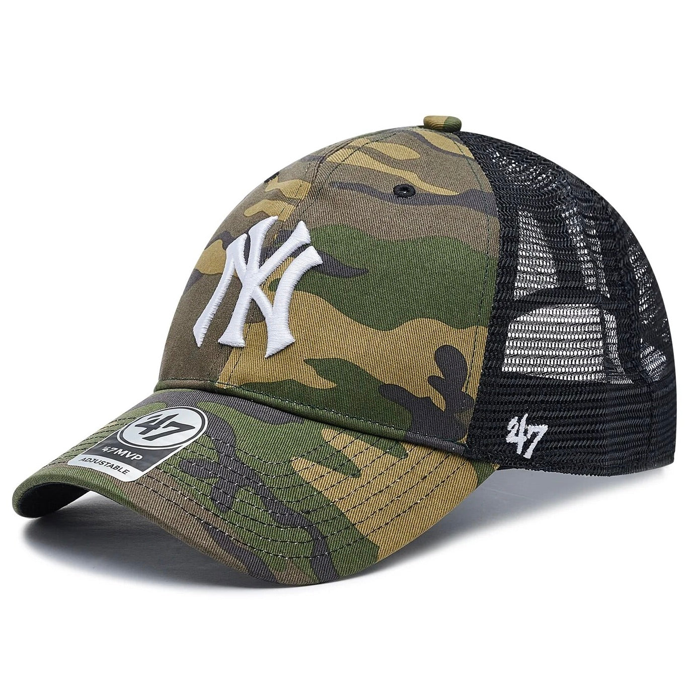 New York Yankees Branson 47 Mvp Camo/Black Trucker