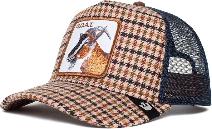 Goorin Bros. Good Kid Plaad Goat Beige City Adjustable Trucker Cap