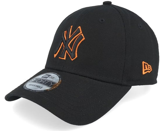 New York Yankees Team Outline 9FORTY Black Adjustable - New Era