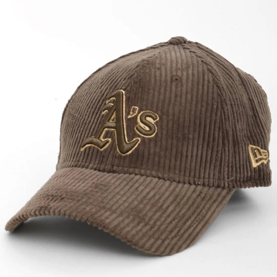 New Era Oakland Athletics Wide Cord 940 Dad Cap Brown/Bronze