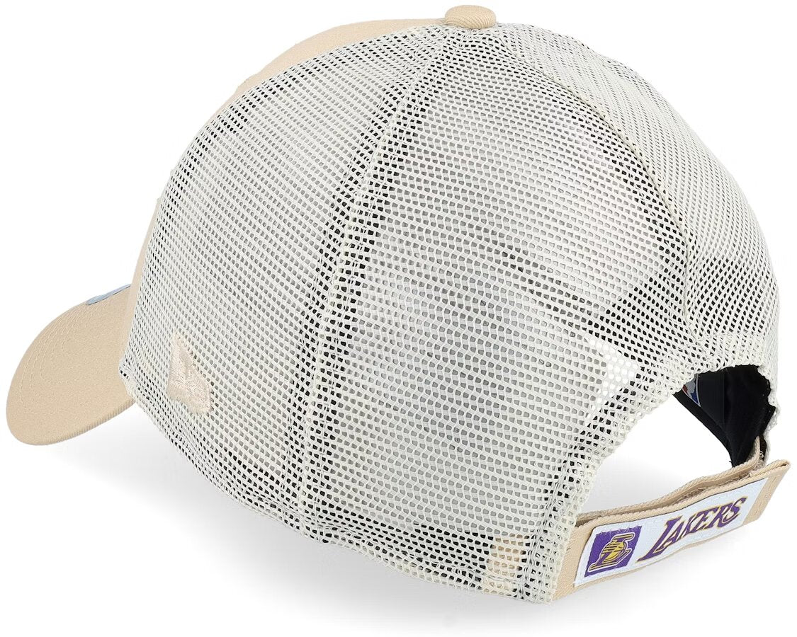 Los Angeles Lakers NBA 9FORTY Light Beige/Stone Trucker - New Era