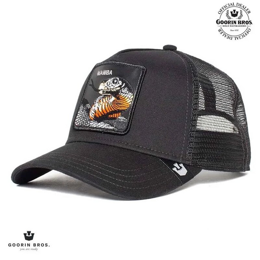 Casquette Trucker Serpent "Black Mamba"