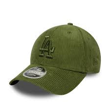 New Era 9Forty Uni Cord Dodgers Cap Baseball Cap Curved Brim LA Los Angeles Cord Cap Women's/Men's - Snapback, with Brim Spring-Summer Autumn-Winter N: 00238 \ 198977967287