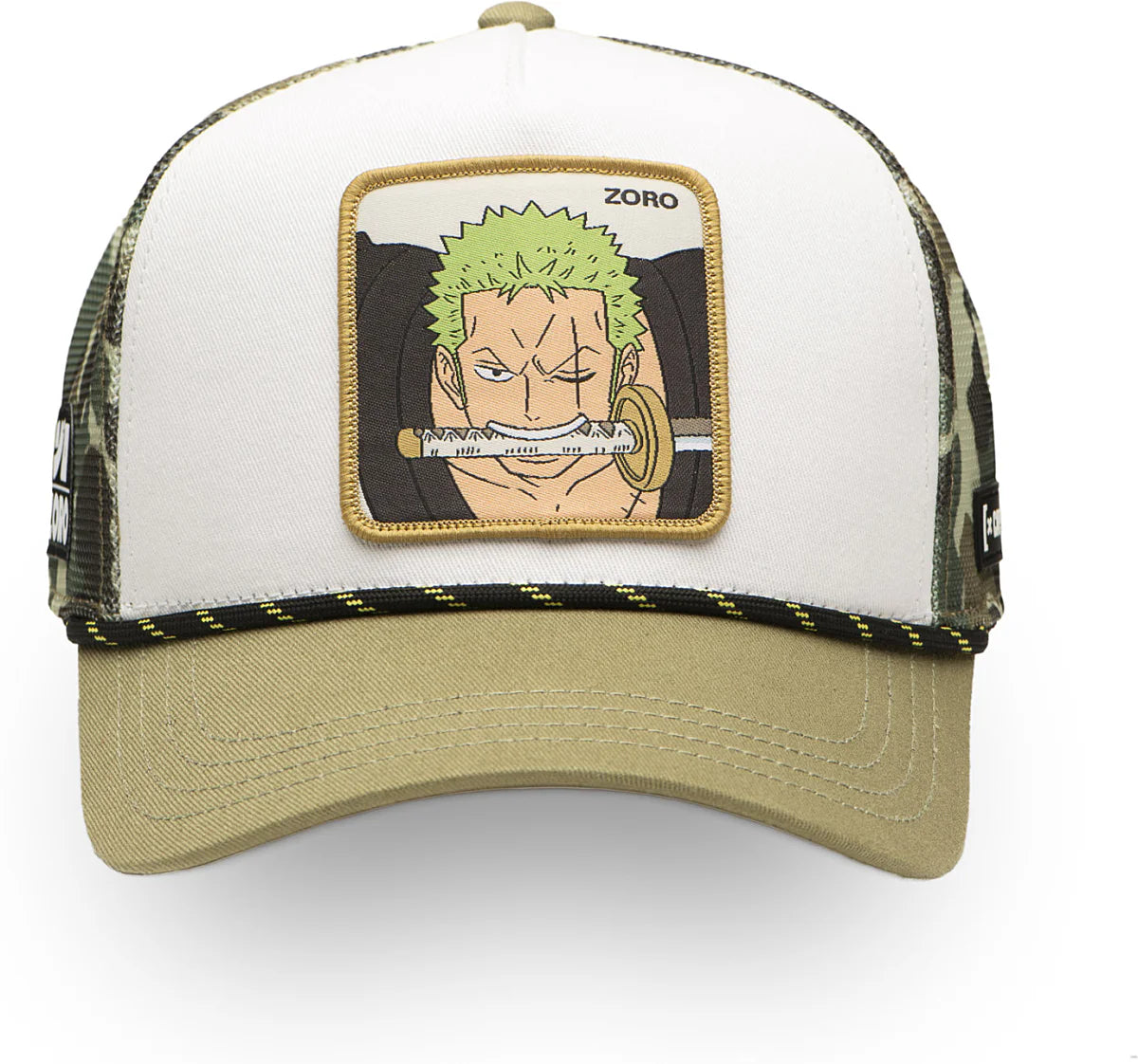 Casquette trucker premium avec filet One piece Zoro Camo N: 00270
