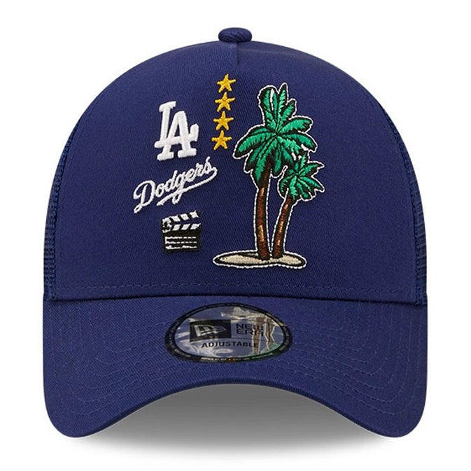 A-Frame Trucker LA Dodgers City Graphic Bleu