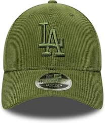 New Era 9Forty Uni Cord Dodgers Cap Baseball Cap Curved Brim LA Los Angeles Cord Cap Women's/Men's - Snapback, with Brim Spring-Summer Autumn-Winter N: 00238 \ 198977967287