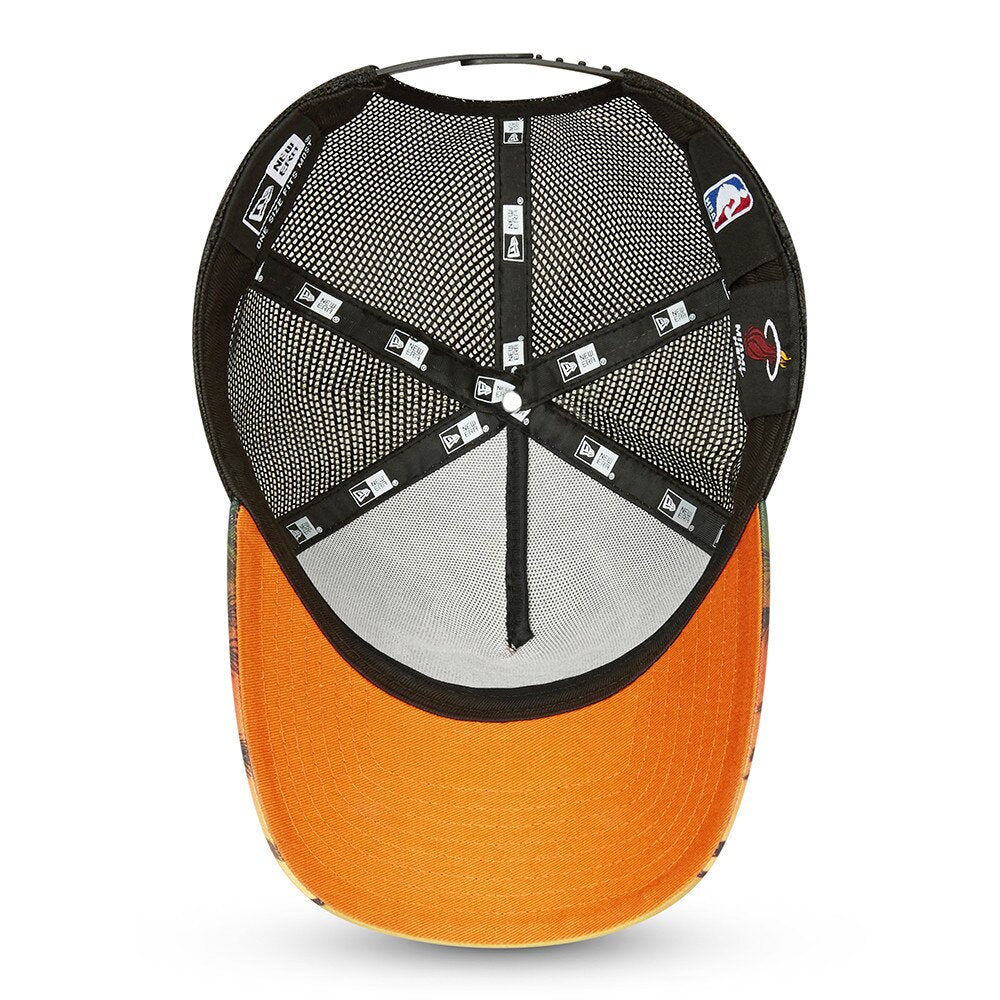 Miami Heat Summer City Black A-Frame Trucker Cap