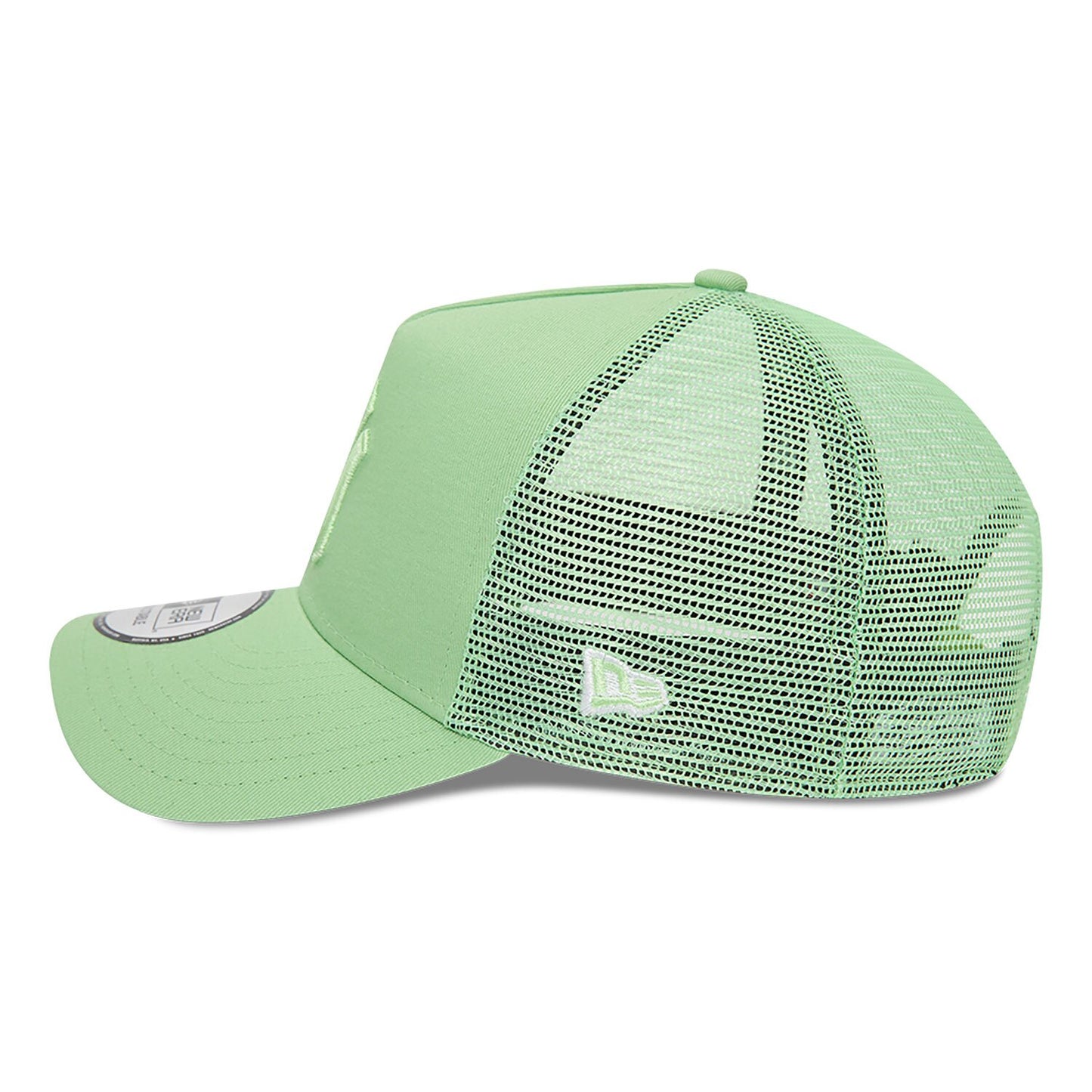 New York Yankees Tonal Mesh Green A-Frame Trucker Cap