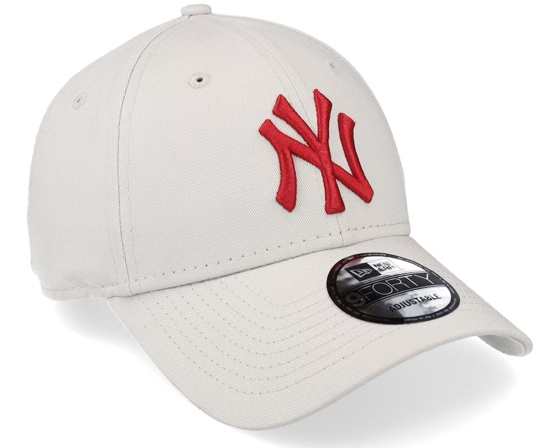 NEW YORK YANKEES LEAGUE ESSENTIAL 9FORTY STONE/RED ADJUSTABLE - NEW ERA