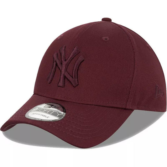 Casquette Yankees NY grenat avec logo grenat 9FORTY