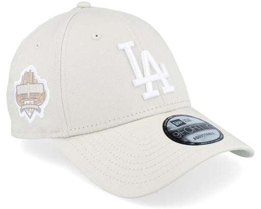 Los Angeles Dodgers Side Patch 9FORTY Stone/White