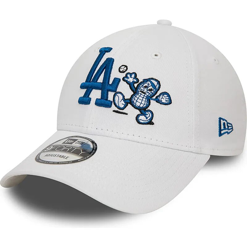 Casquette courbée blanche ajustable 9FORTY Food Character Los Angeles Dodgers