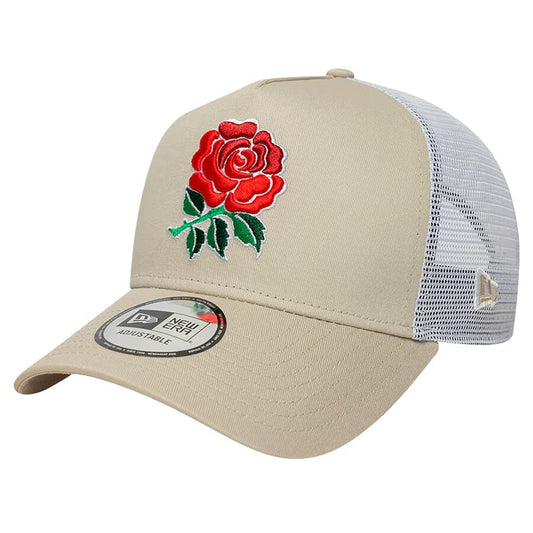 Casquette New Era 9FORTY Rose England Rugby - Crème - Unisexe