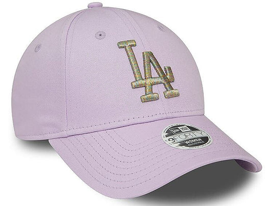 LA Dodgers Womens Metallic Logo Pastel Purple 9FORTY