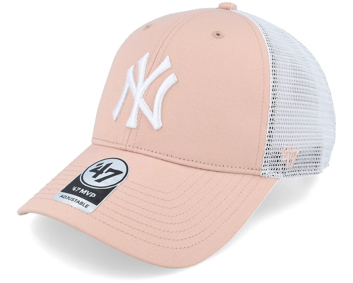 NEW YORK YANKEES BRANSON MVP DUSTY MAUVE/WHITE TRUCKER