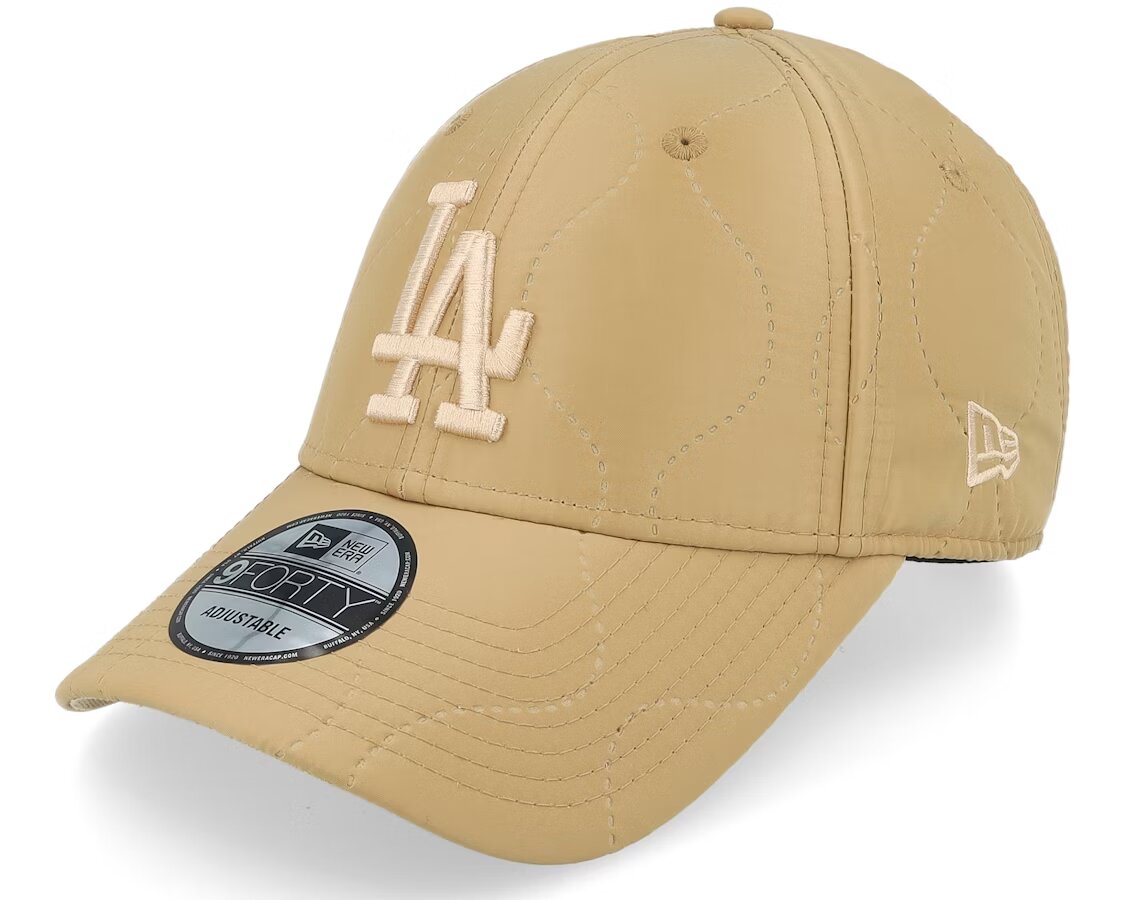 Los Angeles Dodgers MLB Quilted 9FORTY Beige Adjustable