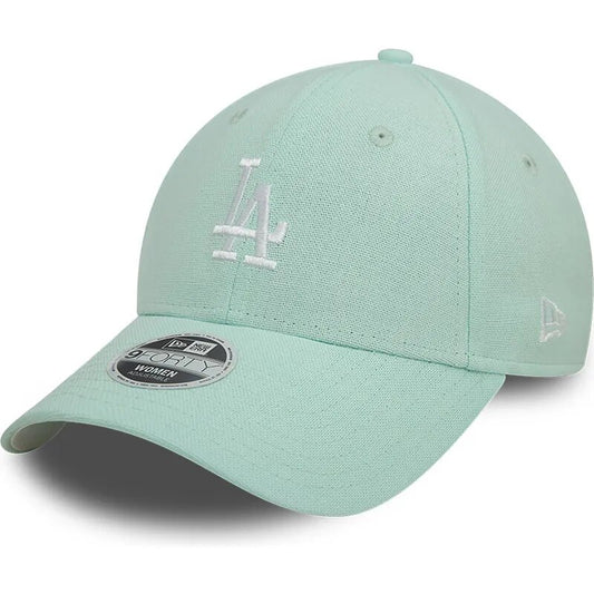 Casquette courbée verte ajustable pour femme Los Angeles Dodgers MLB New Era