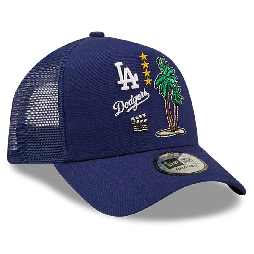 A-Frame Trucker LA Dodgers City Graphic Bleu