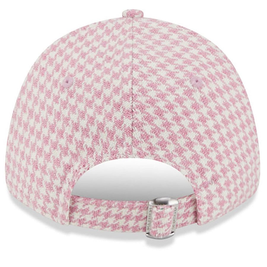 LA Dodgers Womens Houndstooth Pink 9FORTY Adjustable Cap