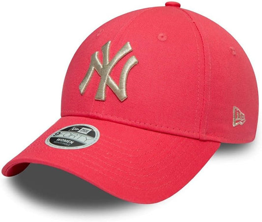 New Era New York Yankees Metallic Logo Blush 9Forty Adjustable Women Cap N: 00340