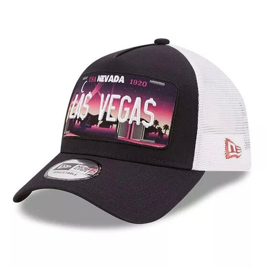 NEW ERA LAS VEGAS LICENSE PLATE A FRAME TRUCKER