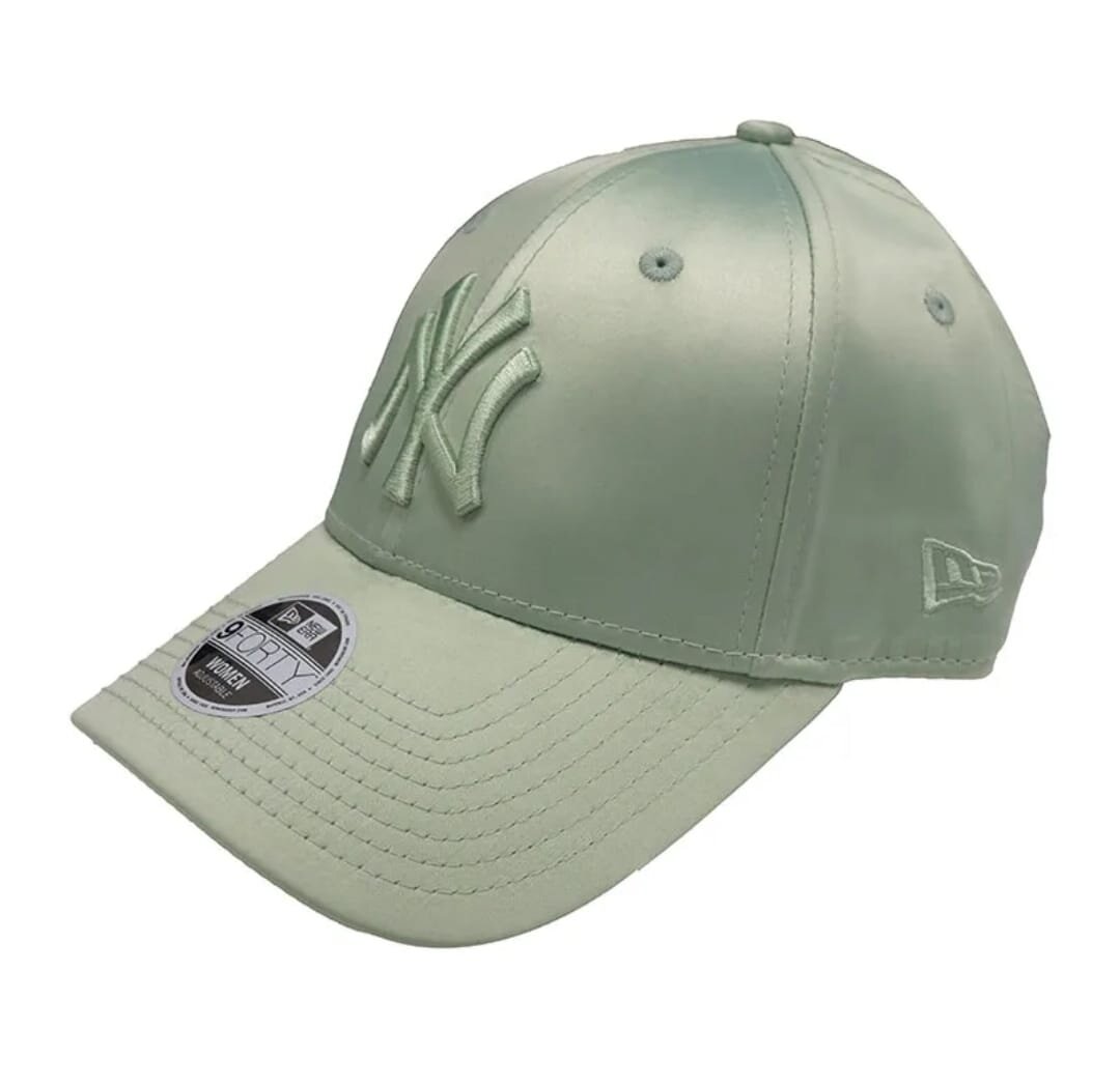 Casquette NY " SATIN " Metallic Logo Vert