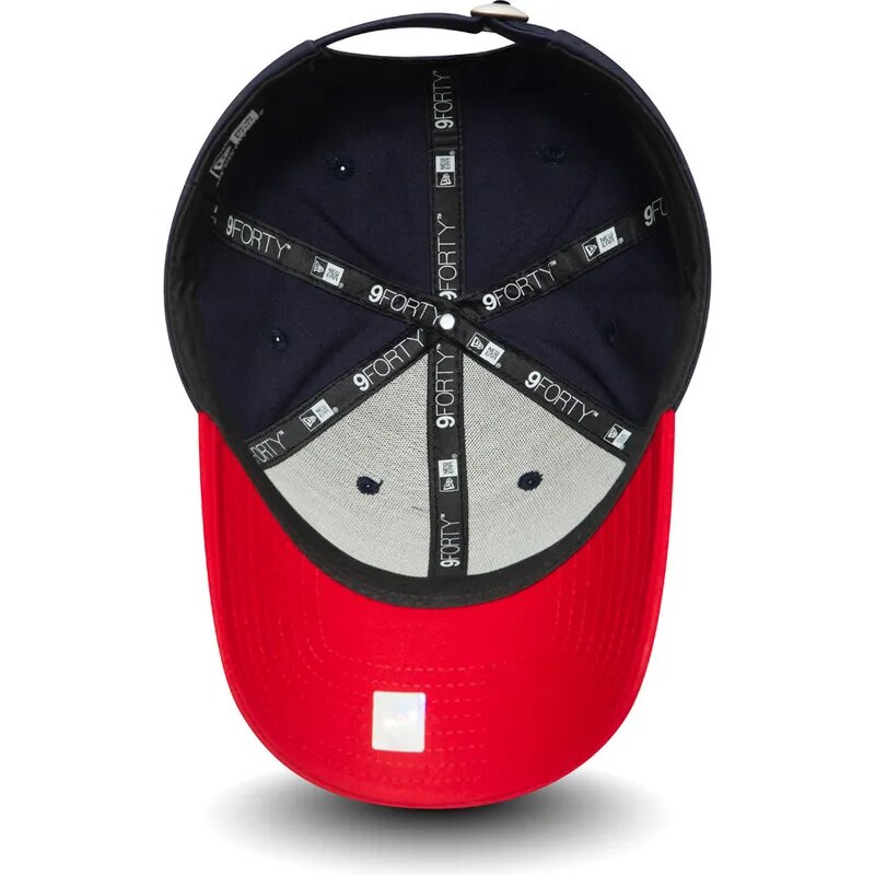 Casquette courbée bleue marine et rouge ajustable 9FORTY Core England Rugby RFU New Era