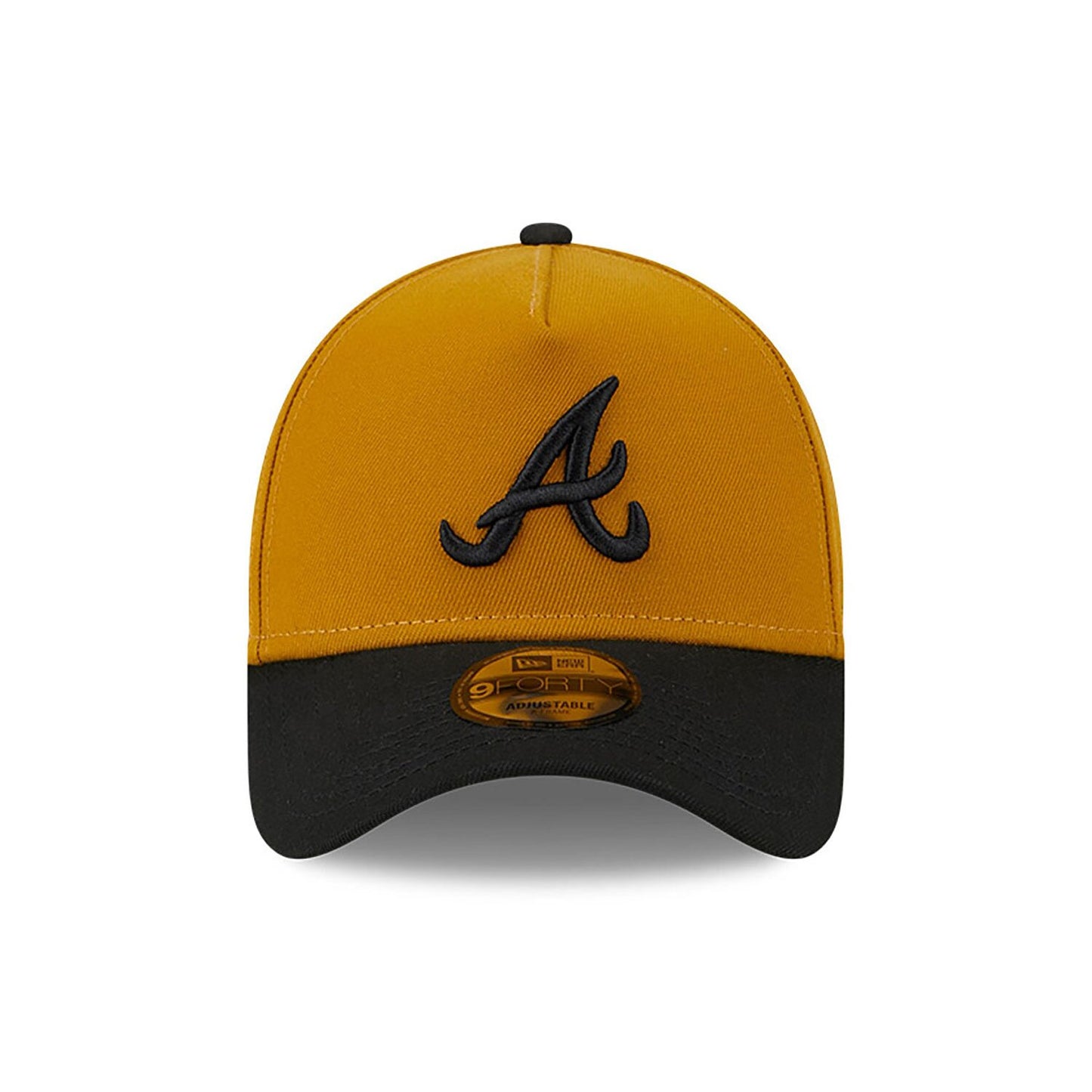 Atlanta Braves Rustic Fall Gold A-Frame 9FORTY Adjustable Cap