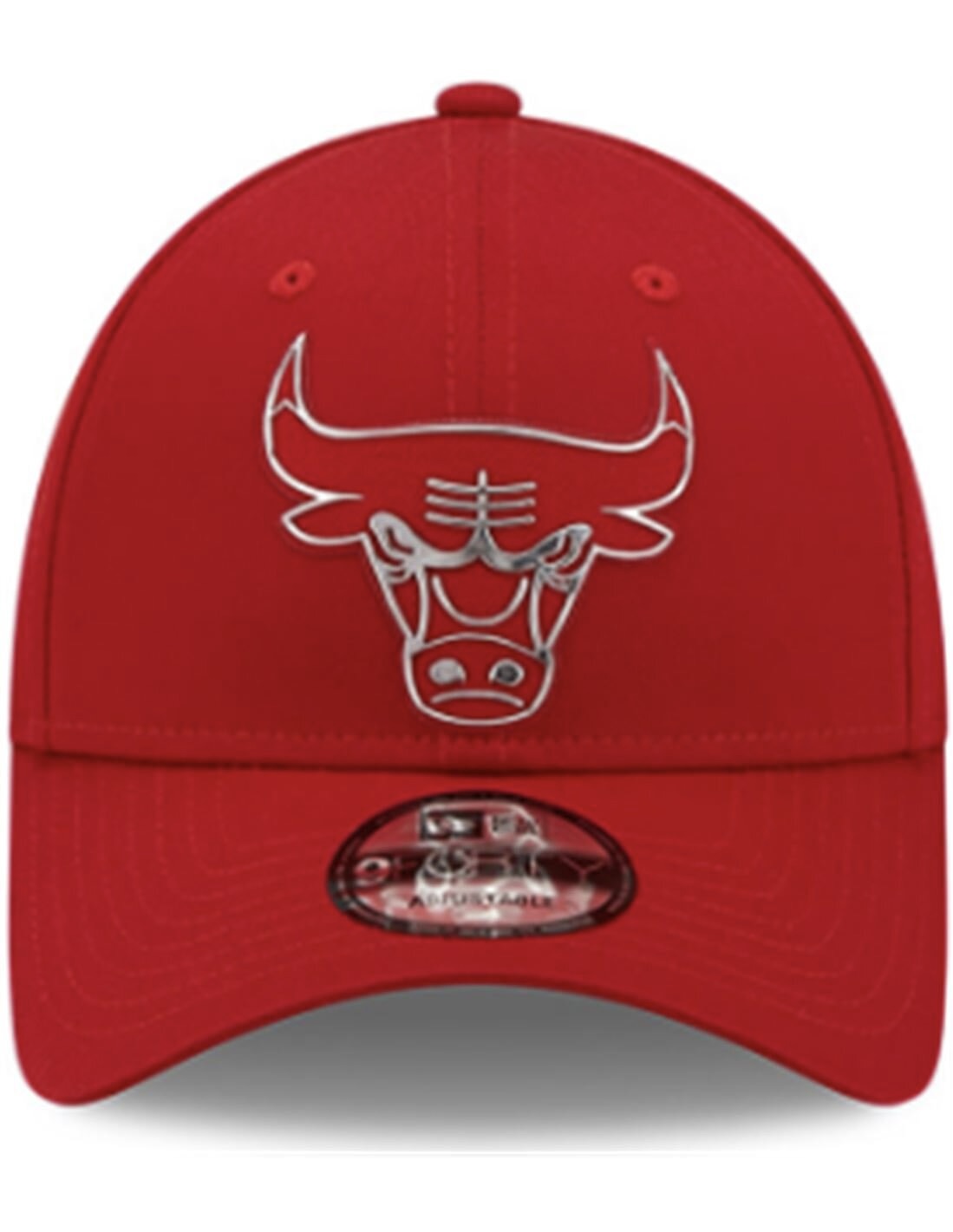 NEW ERA CAP 9FORTY CHIGAGO BULLS NBA FOIL LOGO RED