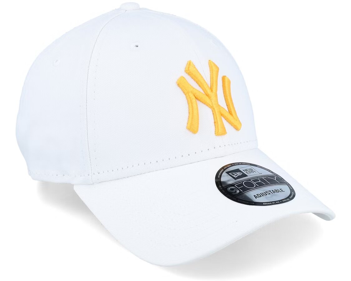 New York Yankees League Essential 9FORTY White/Yellow Adjustable - New Era